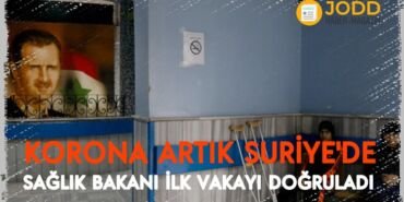 suriye korona vakasi tespit edildi