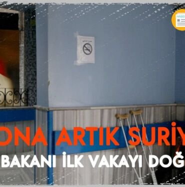 suriye korona vakasi tespit edildi