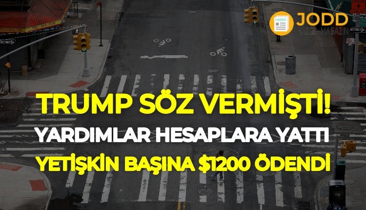 Amerika Başkan Trump corona yardımı