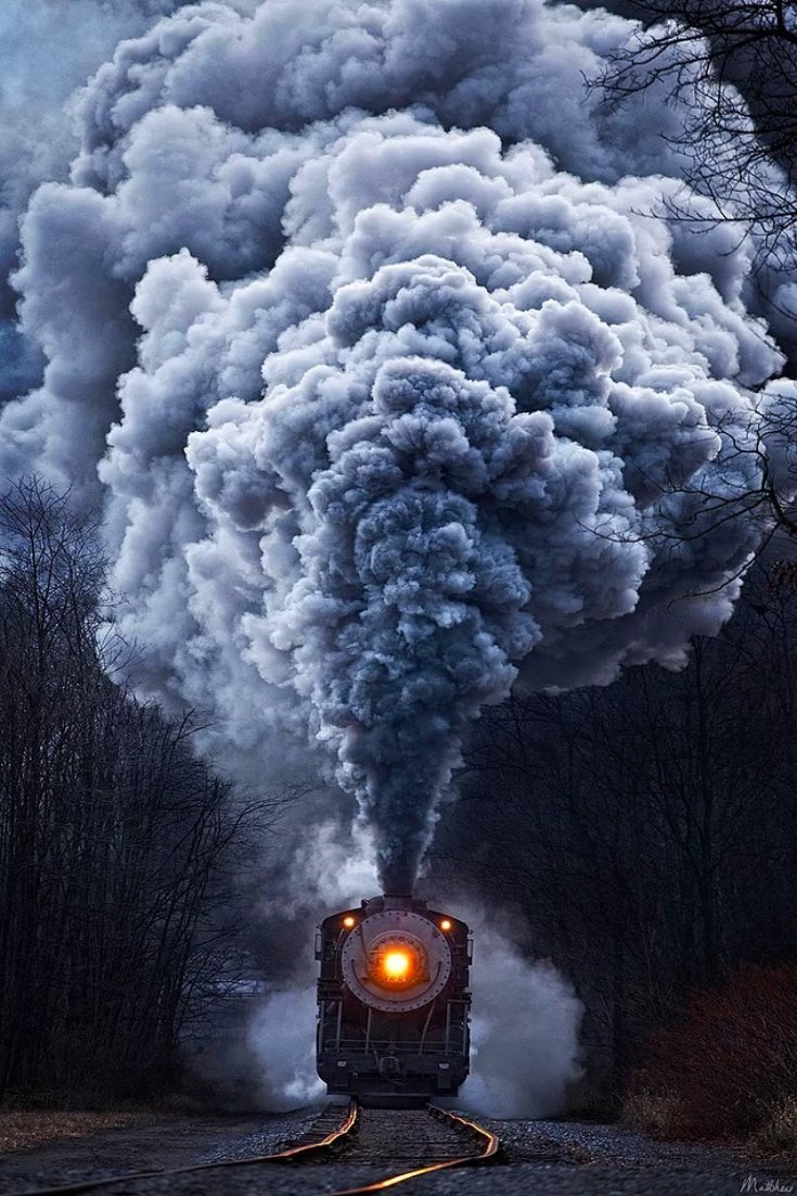 Tren – Duman – Sonbahar Arkaplan Resimleri