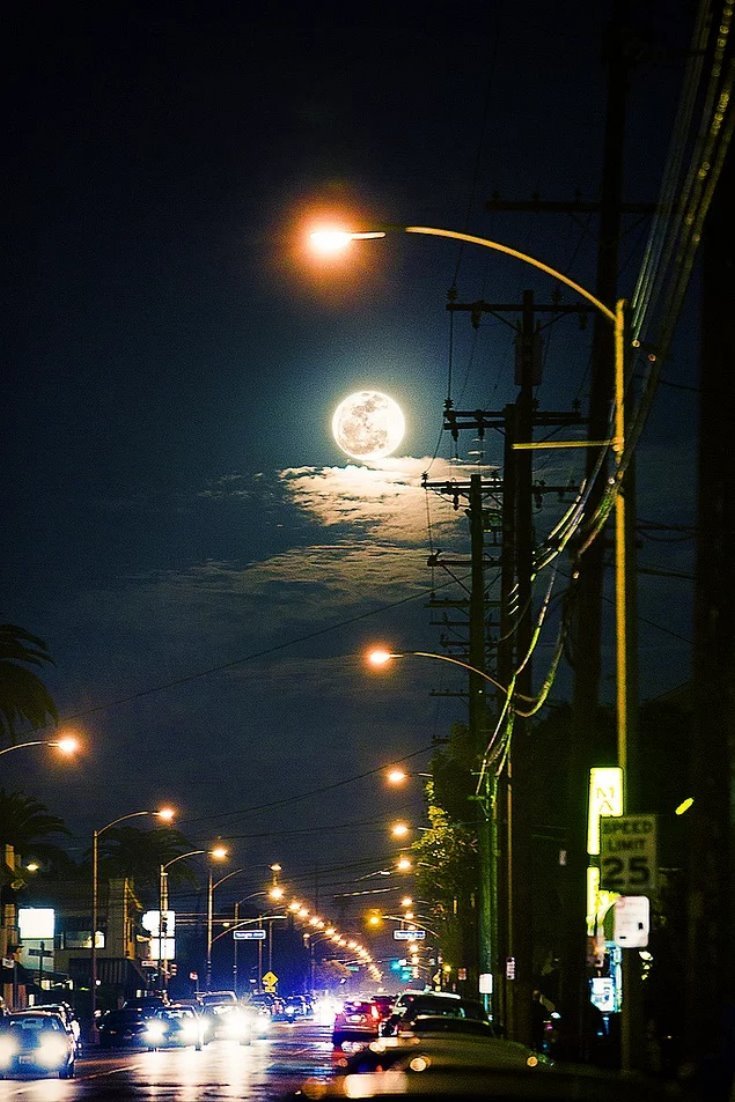 Gece- Karanlık – Ay – Işık Arkaplan Resimleri