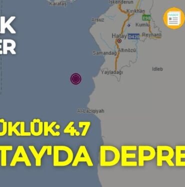hatay yayladagi deprem 15 nisan 2020