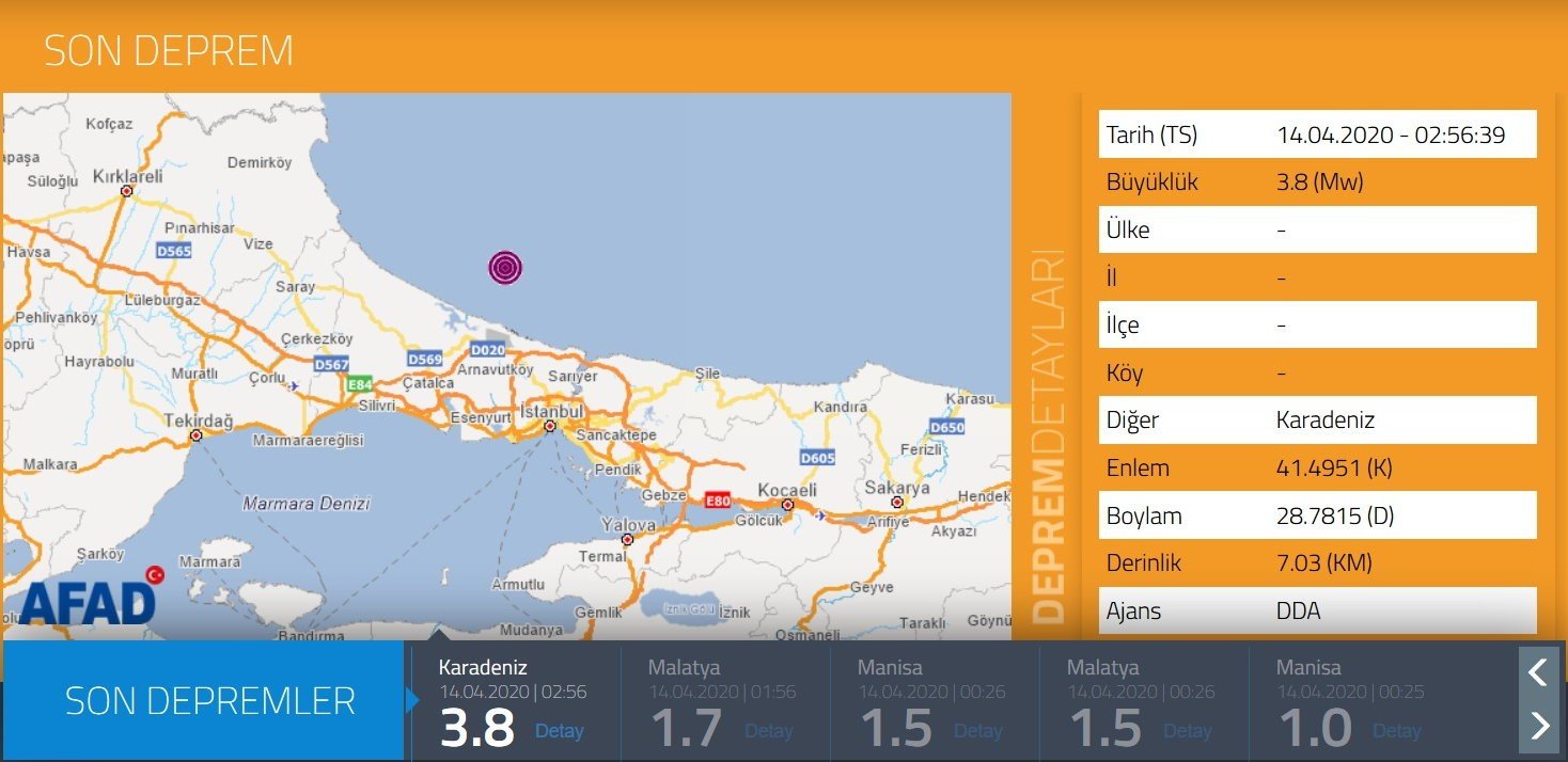 istanbul deprem