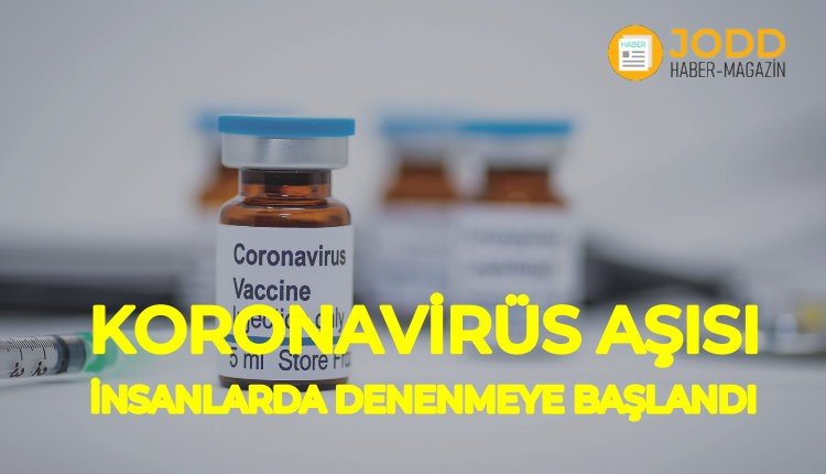Koronavirüs aşısı insanlarda denenmeye başlandı