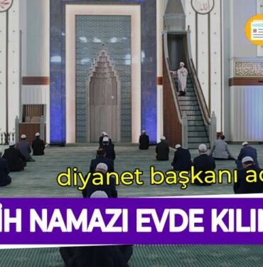 teravih namazi evde kilinacak