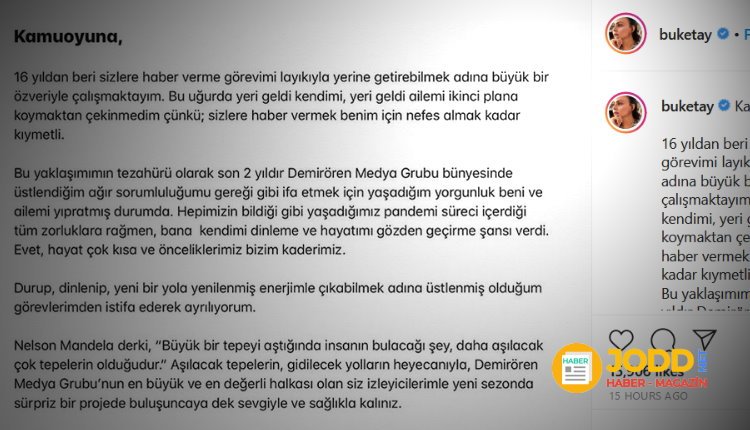 Buket Aydın Kanal D istifa etti