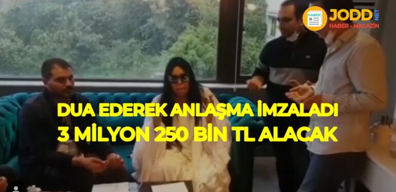 Bülent Ersoy dua ederek anlaşma imzaladı