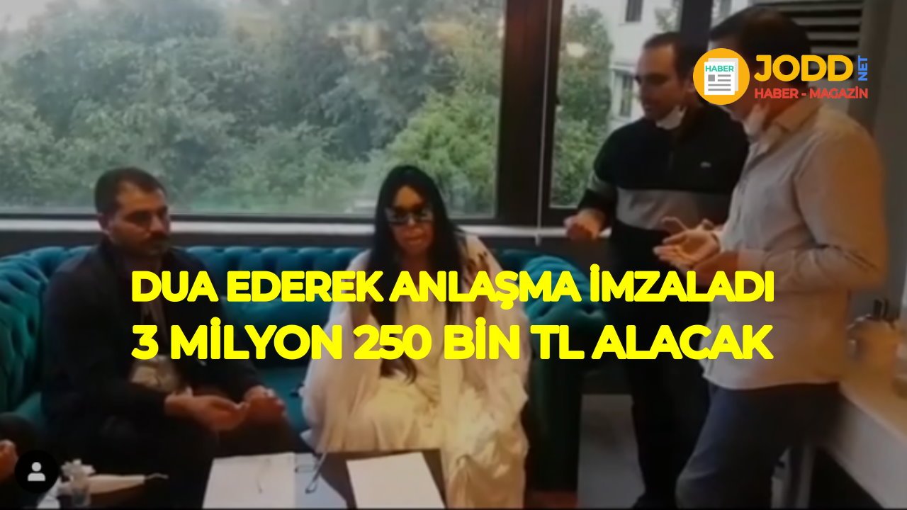 Bülent Ersoy dua ederek anlaşma imzaladı