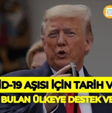 Donald Trump covid-19 aşısı