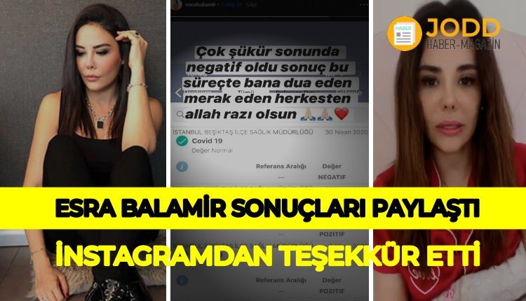 Esra Balamir COVİD-19 hastalığı yendi