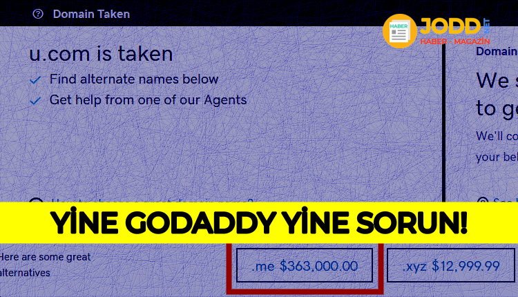 godaddy alan adi sorunlari