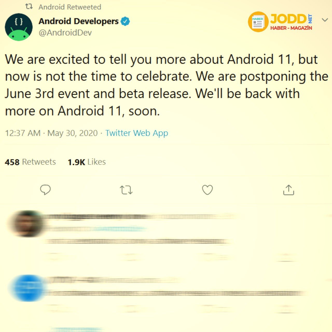google android 11 etkinligi ertelendi