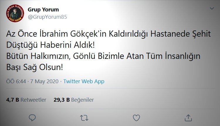 grup yorum ibrahim gocek olum haberi