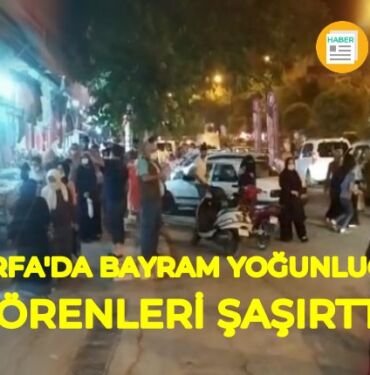 Şanlıurfa ramazan bayramı öncesi alışveriş yoğunluğu