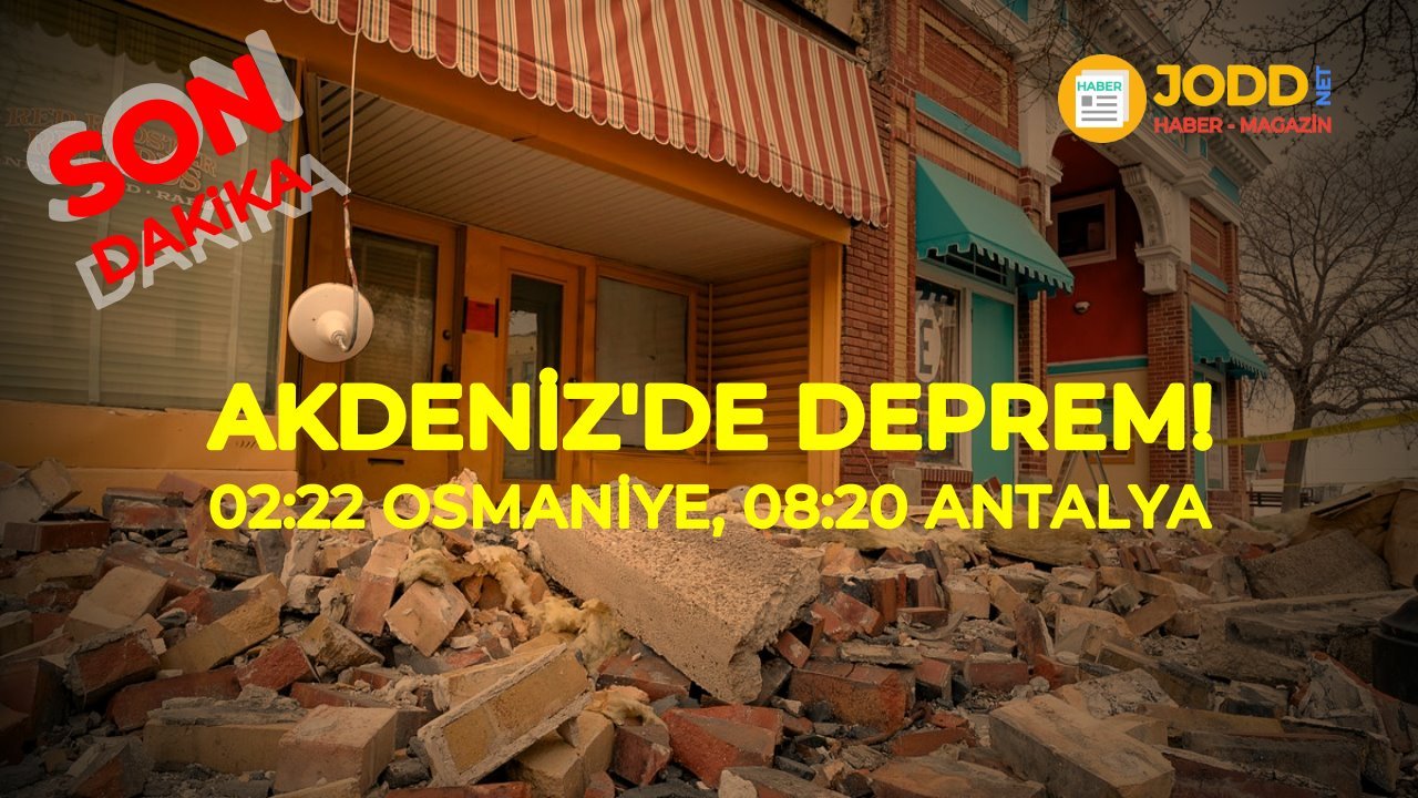 deprem son dakika antalya