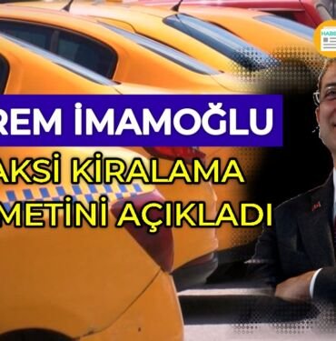 Ekrem İmamoğlu yeni taksi kiralama projesi detaylarını anlattı