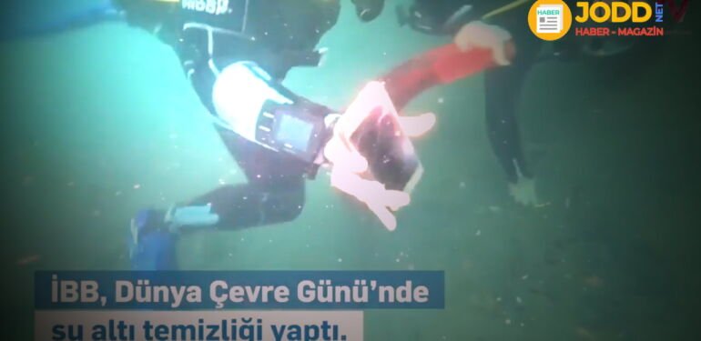 İBB dünya çevre gününde deniz temizliği yaptı