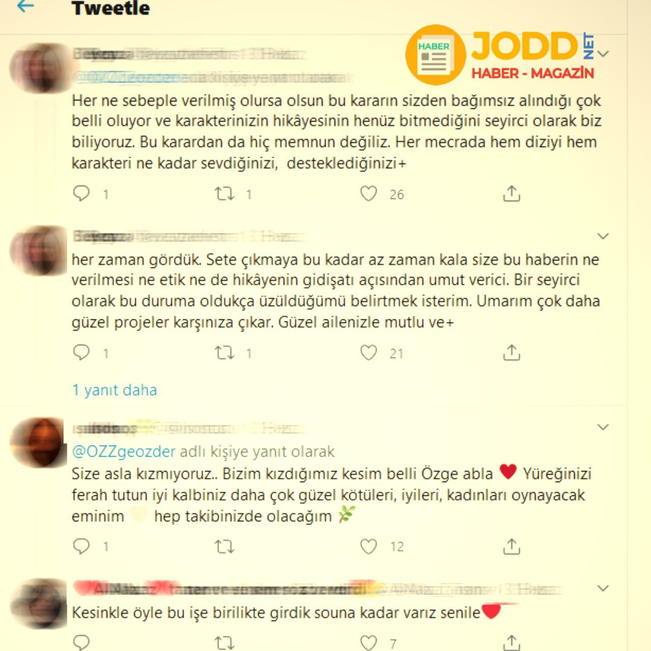 Özge Özder hayranları, diziden ayrılma nedeni yorumları