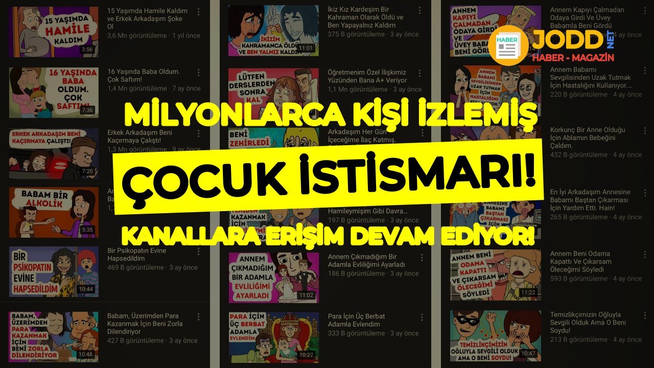 Youtube çocuk istismarı kanallar halen yayında!