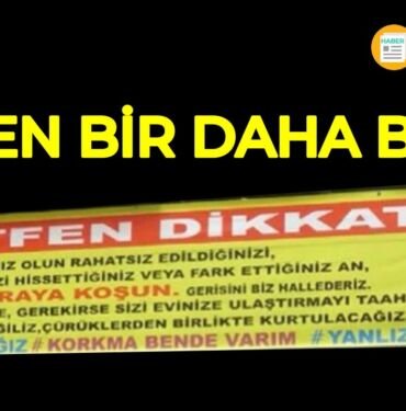 esnaftan takip edilen kadinlara pankart