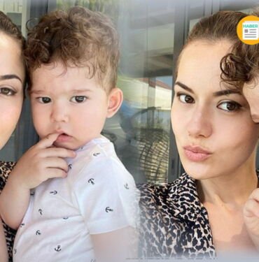 Fahriye Evcen oğlu Karat Özçivit ile Tatil resimleri