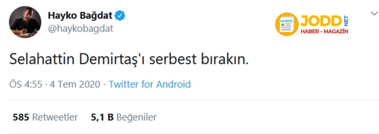 hayko bagdat demirtas serbest kalsin