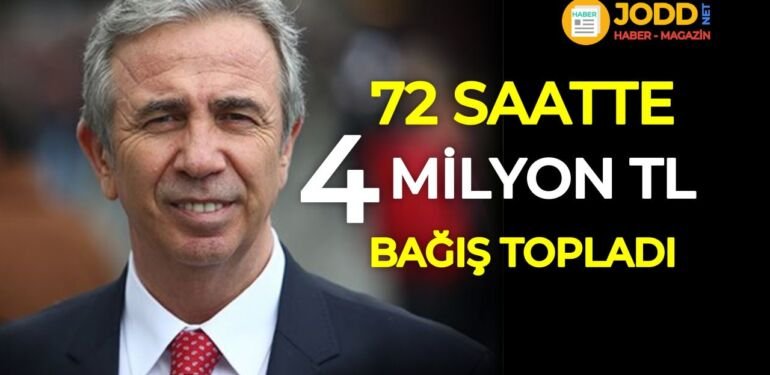 Mansur Yavaş afiyet ver 4 milyon tl bağış