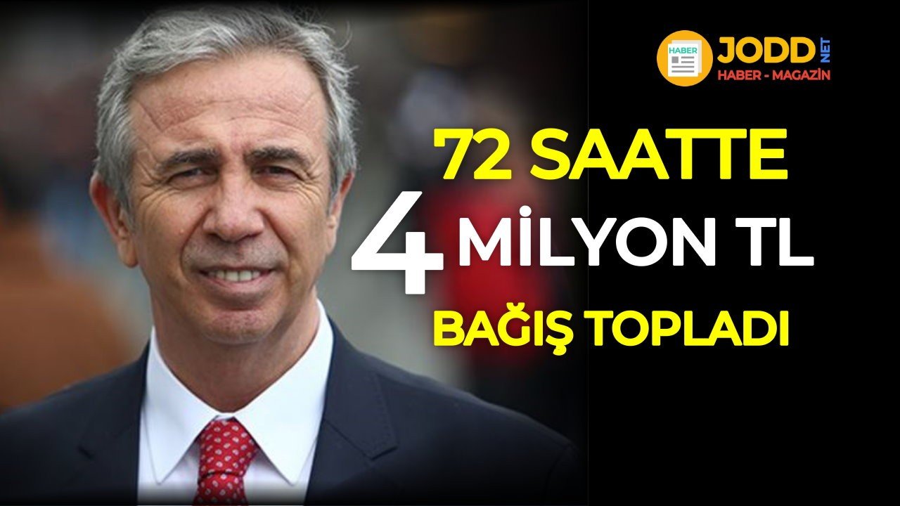 Mansur Yavaş afiyet ver 4 milyon tl bağış