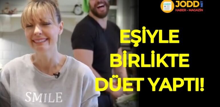 Özge Özder, eşiyle birlikte düet yaptı