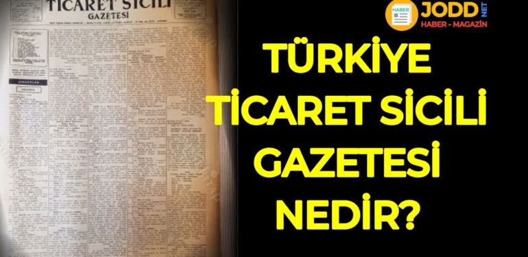 ticaret sicili gazetesi nedir