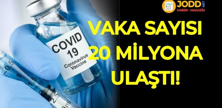 Dünya koronavirüs 20 milyon vaka sayısı