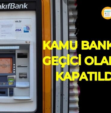 Vakıfbank haliliye şubesi 1 hafta kapalı kalacak