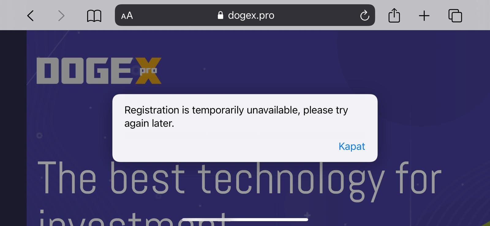 dogex pro sitesi acilmiyor sorun nedir