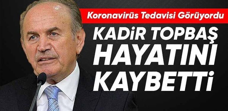 Kadir Topbaş'ın ölüm nedeni