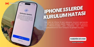 iphone 15 kurulum hatasi apple logosu kaliyor