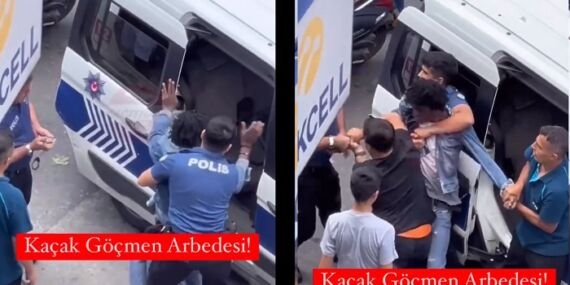 polis kacak gocmen serbest birakma