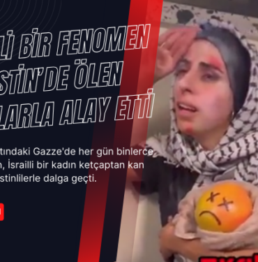 israilli fenomen kadin filistinde olen insanlarla dalga gecti