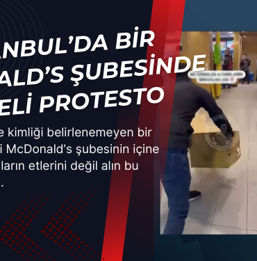 istanbul fareli mcdonalds protestosu