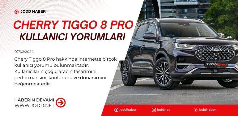 cherry tiggo 8 pro yorumlari