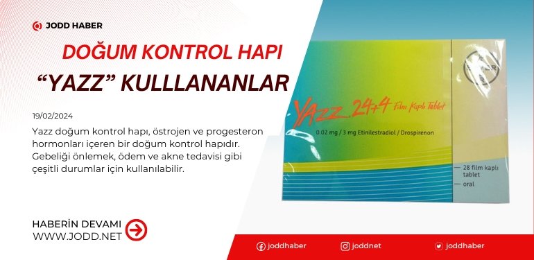 yazz doğum kontrol hapı